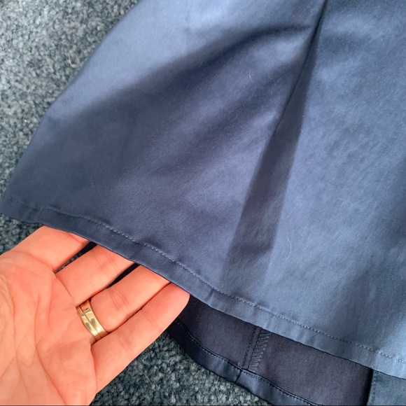 Linea by Louis Dell'Olio Blue Shiny Blazer Jacket Shirt - Picture 10 of 11